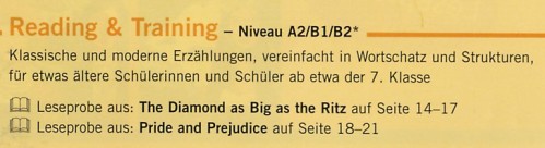 Reihe READING AND TRAINING, Niveau A2/B1/B2